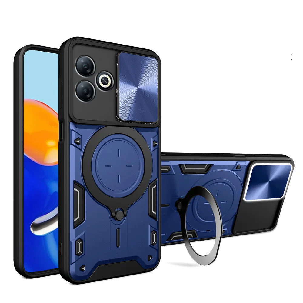 [Free Shipping} METAL RING HOLDER CASE FOR INFINIX Hot 30i