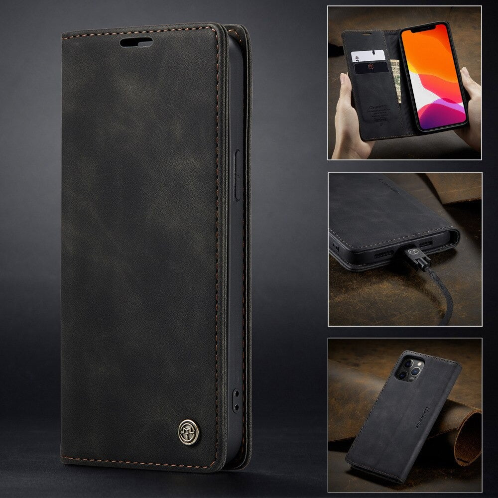 Caseme Retro Leather Flip Case