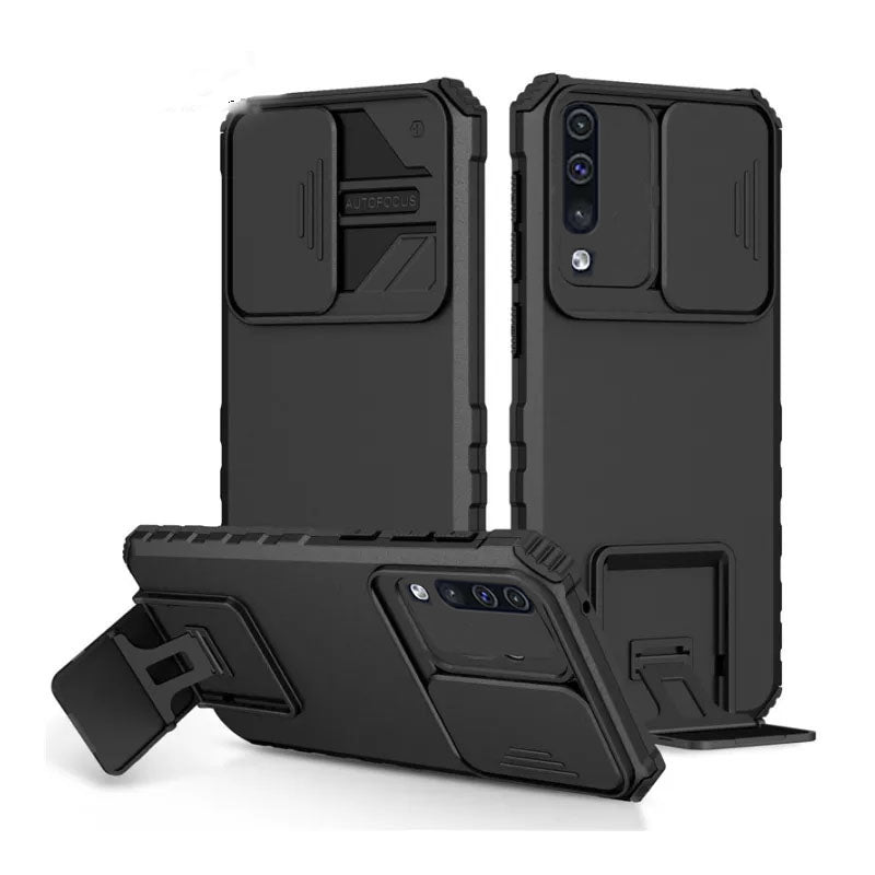 [ FREE SHIPPING] FOR SAMSUNG A30s/A50/A50s PHONE CASE HARD SLIDING LENS PROTECT KICKSTAND BACK COVER