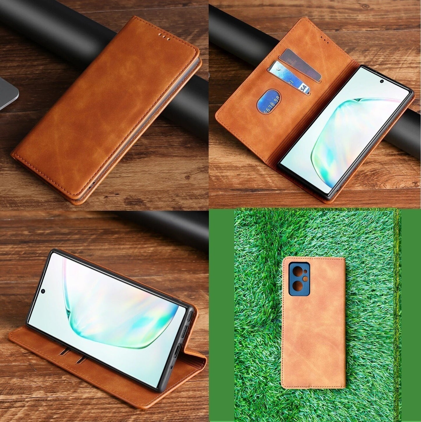 [FREE SHIPPING] Luxury Retro Stand Flip Leather Case For Oppo A76