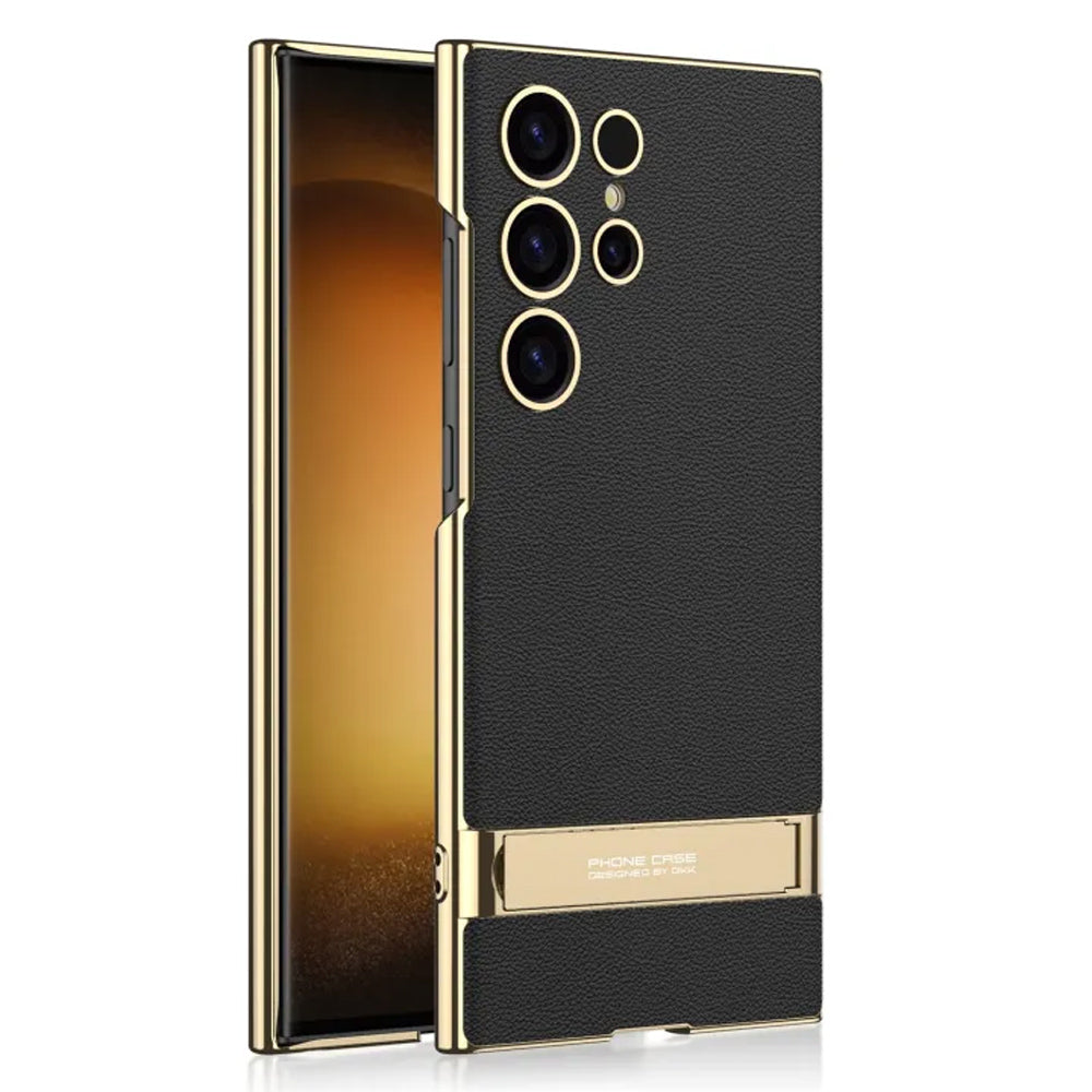 GKK Triumph Ultra-Thin Plain Leather Phone Case For Samsung Galaxy S23 Ultra