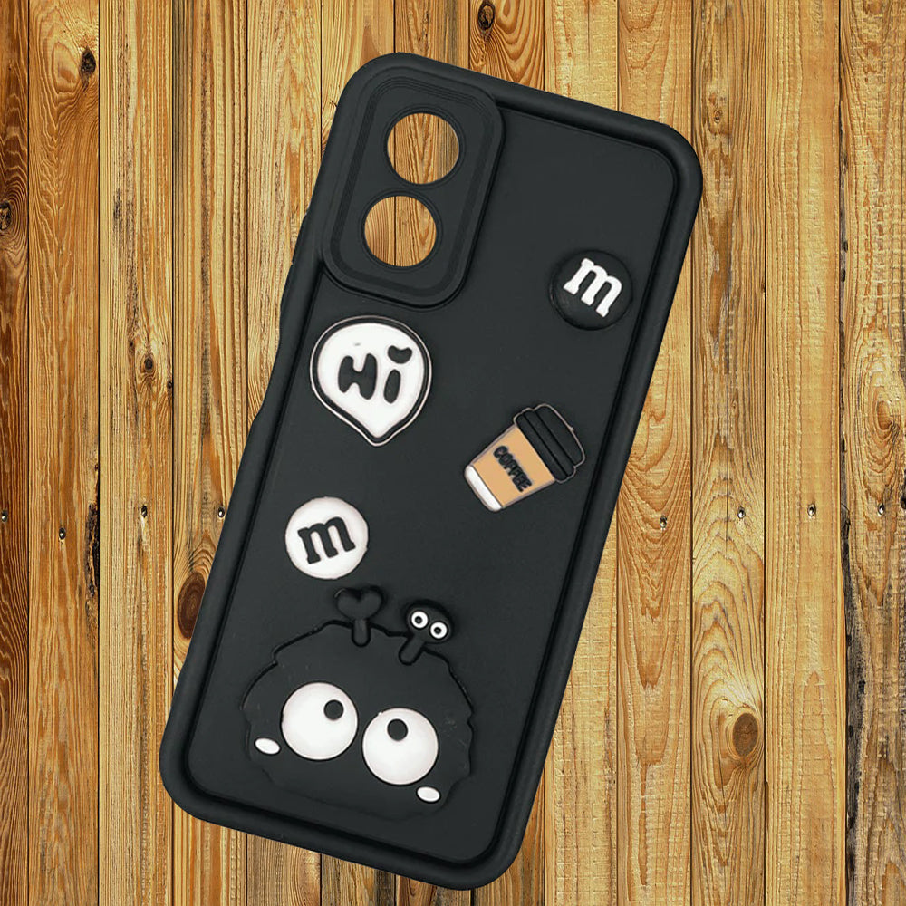 [ FREE SHIPPING] 3D Briquette m&m icons Liquid silicon Case for Oppo A78