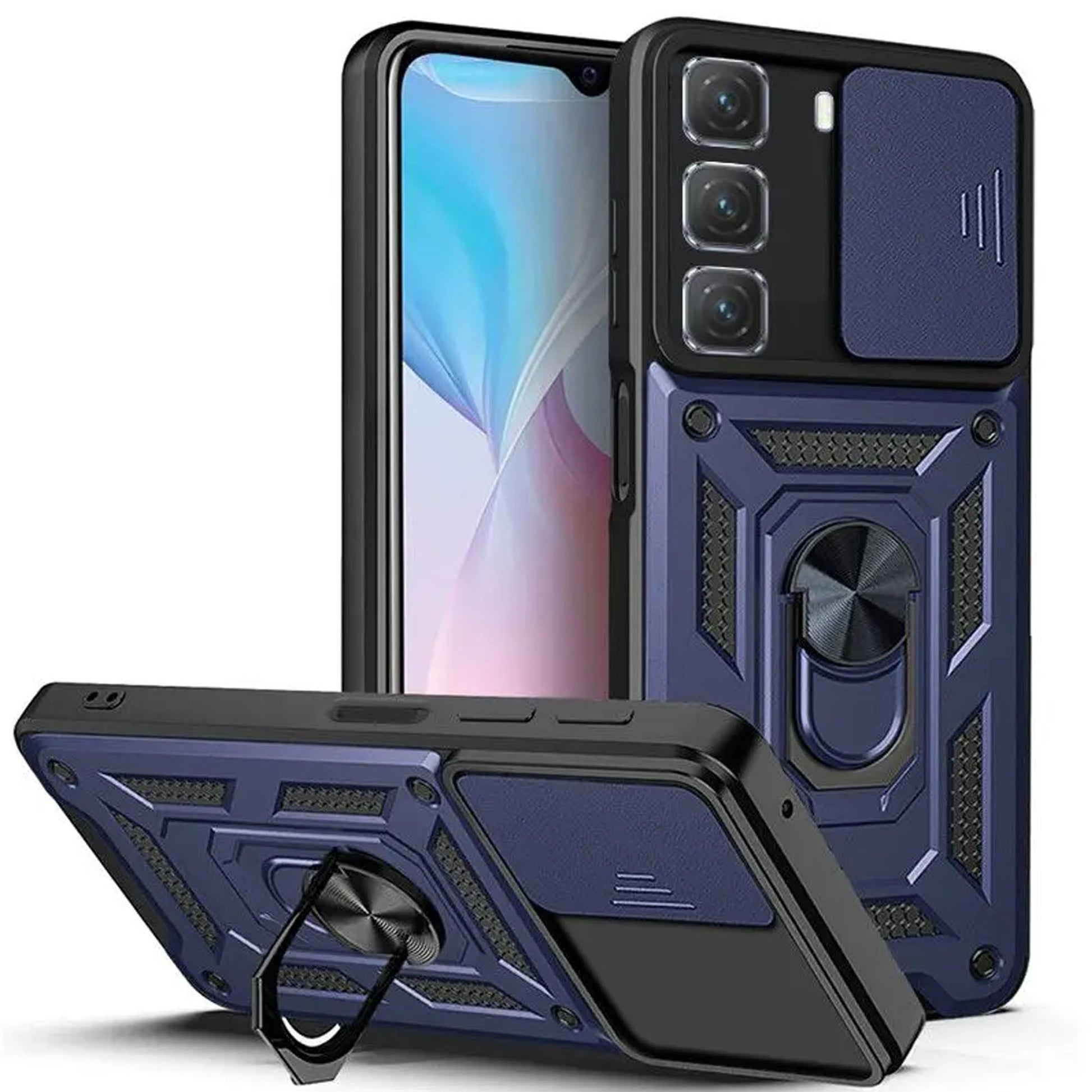 [FREE SHIPPING] ARMOR RING HOLDER CAMERA PROTECTION CASE FOR INFINIX HOT 60 PRO