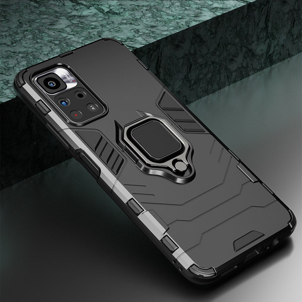 [ FREE SHIPPING] Redmi Note 11, Armor Shockproof Stand Holder Cover