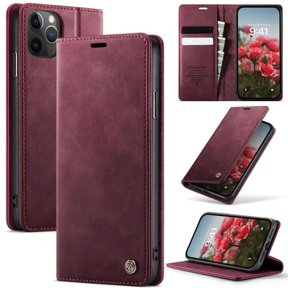 [ FREE SHIPPING] CaseMe Retro Leather Case For Iphone 12 Pro Max Book Style Flip Wallet Magnetic Cover Card Slots Case For Iphone 12 Pro Max