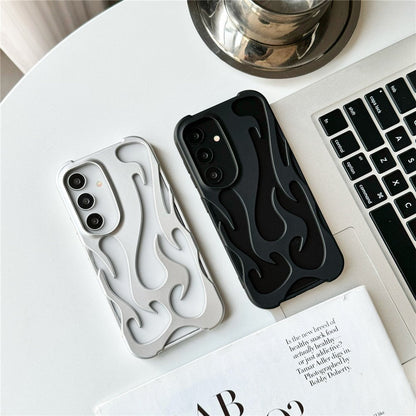 [FREE SHIPPING] FLAME SHAPED HOLLOWED FROSTED PHONE COVER SAMSUNG A15