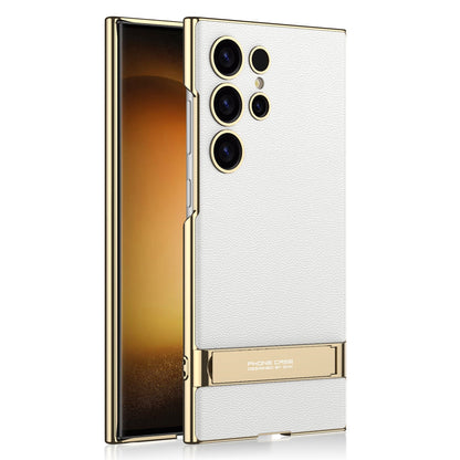 [FREE SHIPPING] GKK Triumph Ultra-Thin Plain Leather Phone Case For Samsung Galaxy S25 Ultra