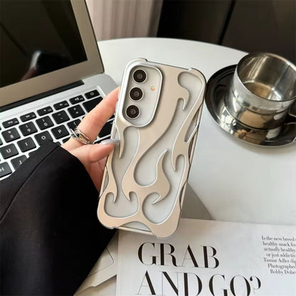 [FREE SHIPPING] FLAME SHAPED HOLLOWED FROSTED PHONE COVER SAMSUNG A16