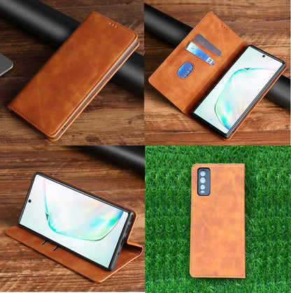 [FREE SHIPPING] Luxury Retro Stand Flip Leather Case For Vivo Y20 Y20s