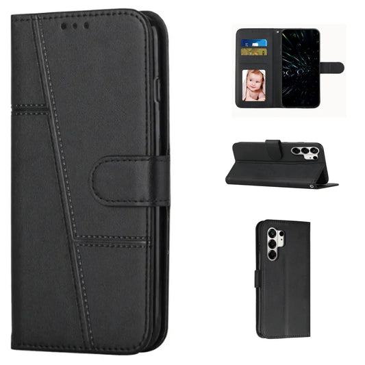 [FREE SHIPPING] BOOKLET LEATHER FLIP CASE FOR SAMSUNG S22 ULTRA
