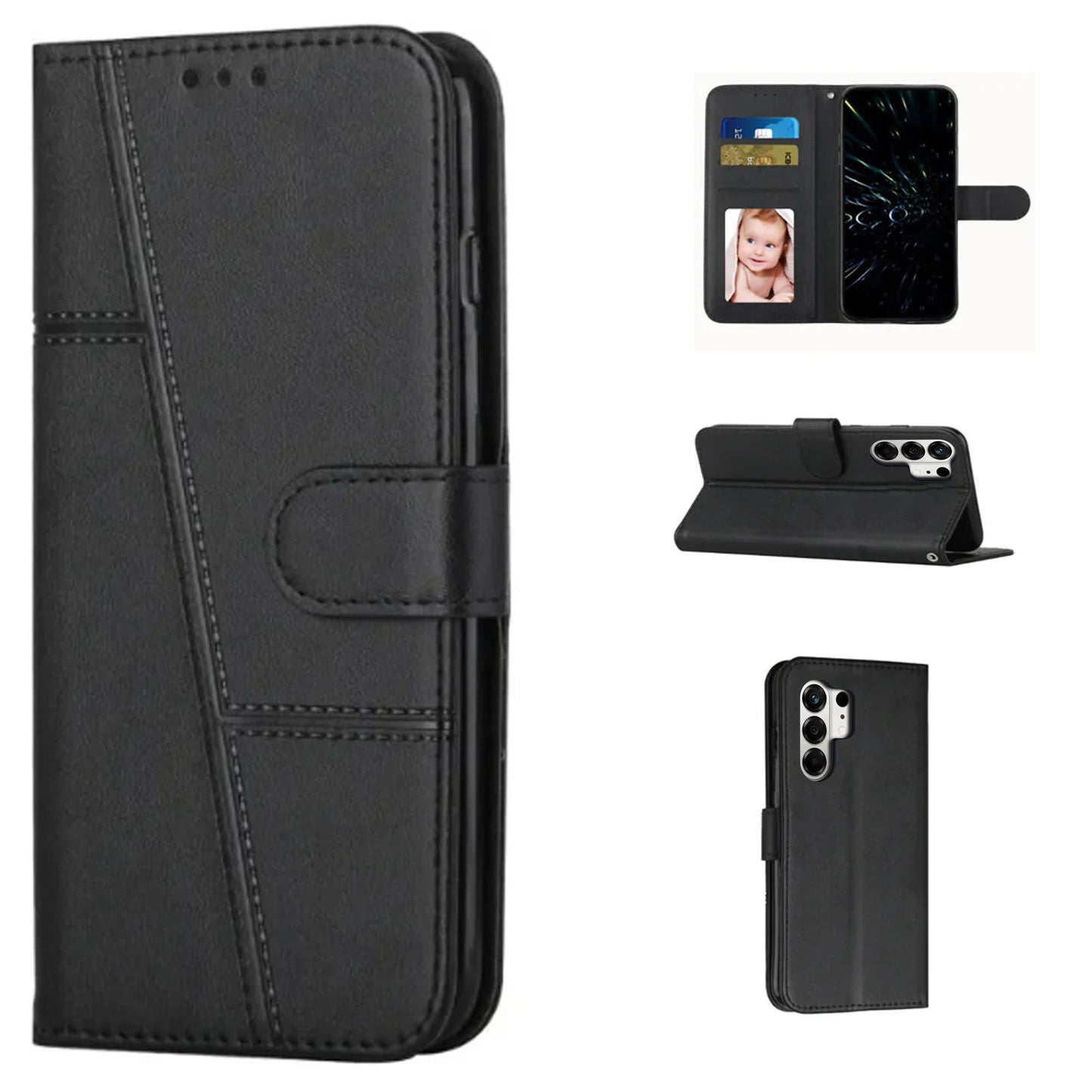 [FREE SHIPPING] BOOKLET LEATHER CASE FOR TECNO CAMON 50 PRO