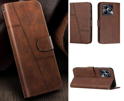 [FREE SHIPPING] BOOKLET LEATHER CASE FOR REALME C51