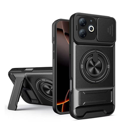 [FREE SHIPPING] CAMERA GUARD KICKSTAND CASE FOR INFINIX HOT 40i/SMART 20/SMART 20C/SMART 8/SMART 8 PRO/SPARK GO 2024