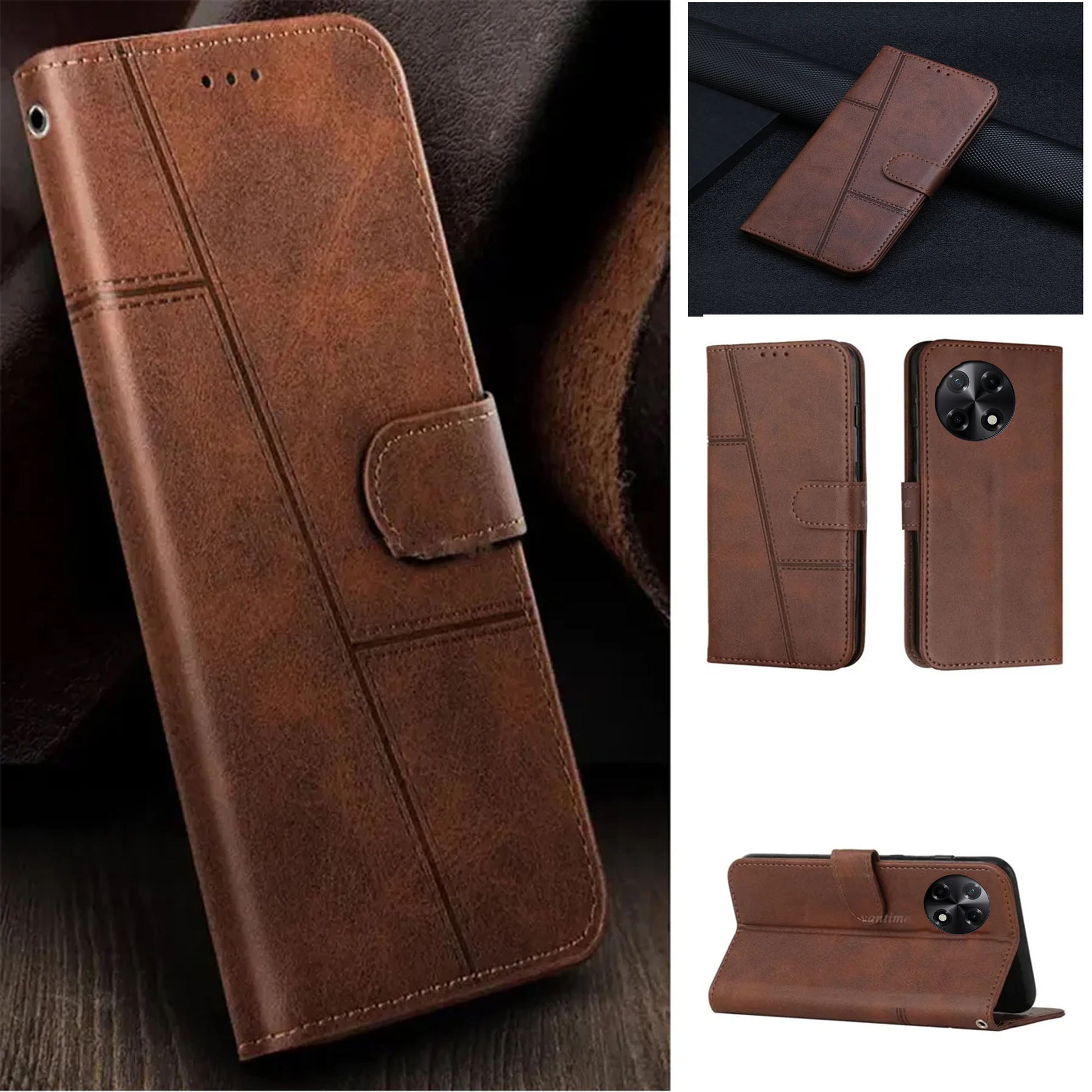 [FREE SHIPPING] BOOKLET LEATHER CASE FOR TECNO CAMON 30s/30s Pro