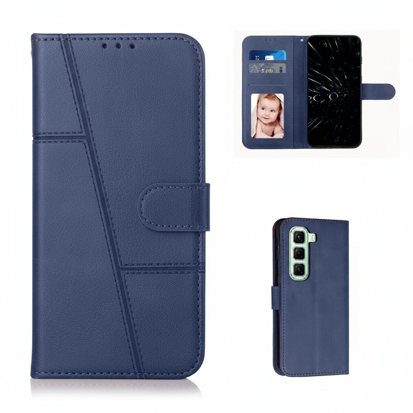 [FREE SHIPPING] BOOKLET LEATHER CASE FOR INFINIX HOT 60