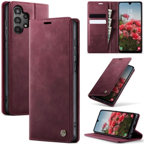 [FREE SHIPPING] CaseMe Retro Leather Case For Samsung A13 Book Style Flip Wallet Magnetic Cover Card Slots Case For Samsung A13