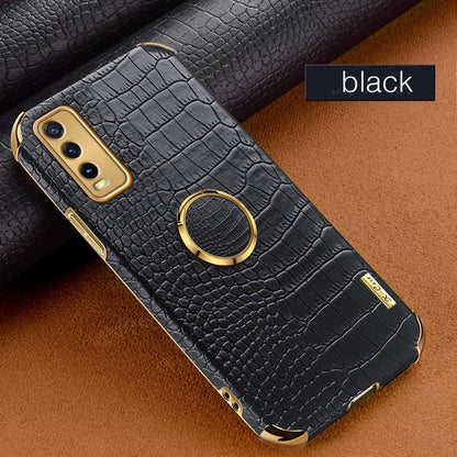 [ FREE SHIPPING] Crocodile Pattern Leather Case For Vivo Y20 Y20s