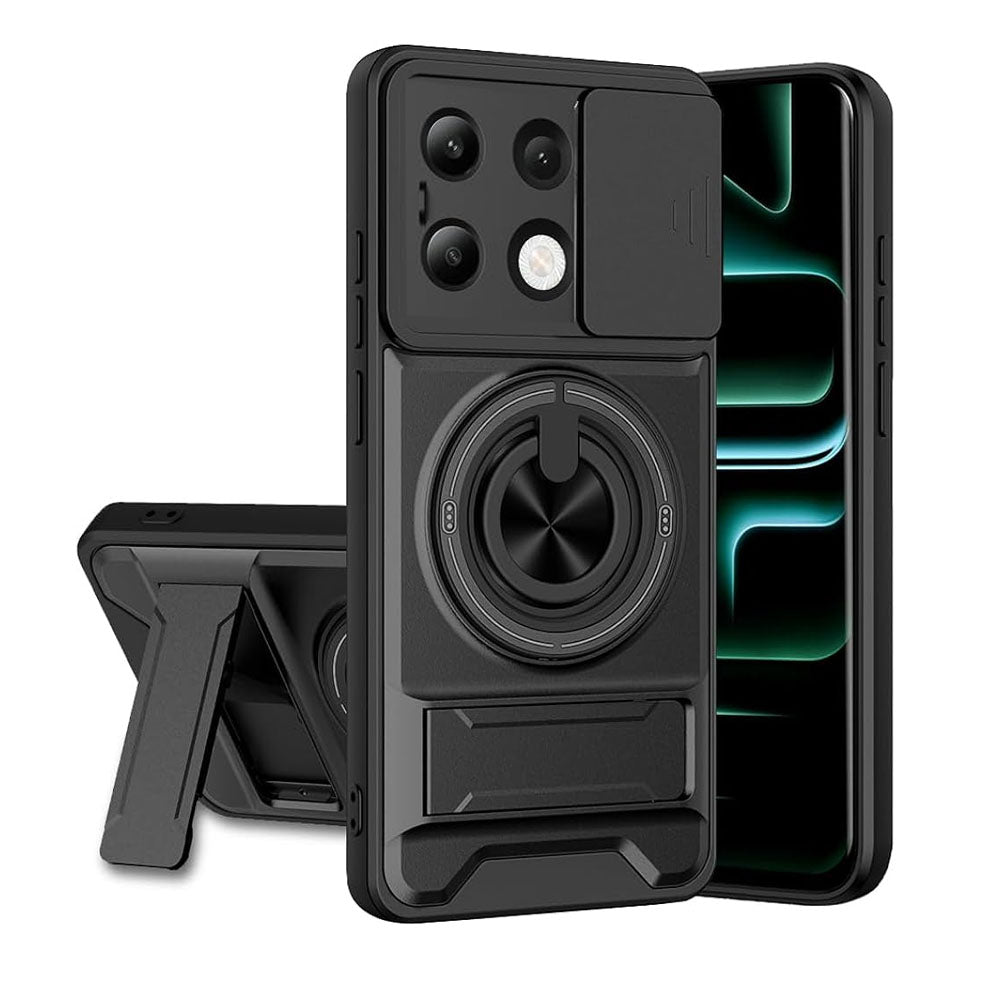 [FREE SHIPPING] CAMERA GUARD KICKSTAND CASE FOR REDMI NOTE 13 PRO