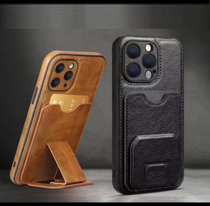 [FREE SHIPPING] Clair Back Card Slot Leather Case for Iphone 15 Pro Max