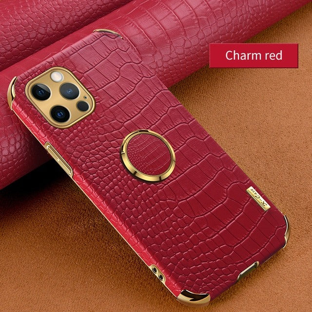 Crocodile Pattern Leather Back Cover for iPhone 12 Pro Max
