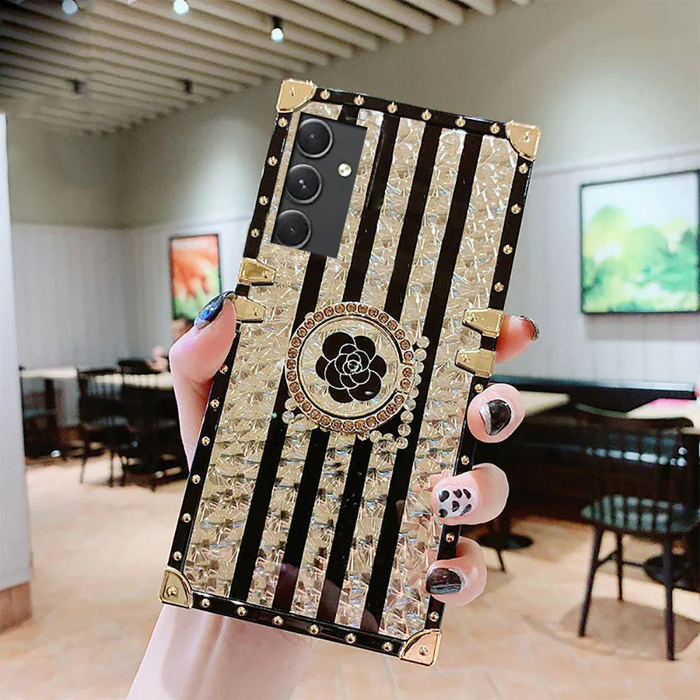 [ FREE SHIPPING] DIAMOND FASHION CASE WITH RING HOLDER FOR SAMSUNG A16