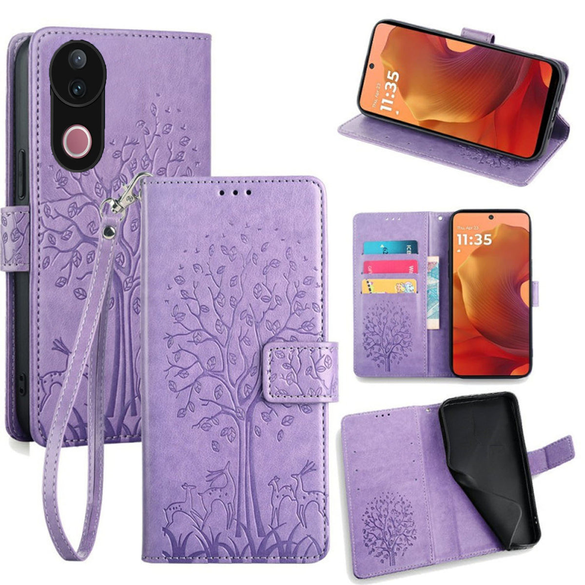 [FREE SHIPPING] BLOSSOM TREE FLIP CASE FOR VIVO V50/V50e