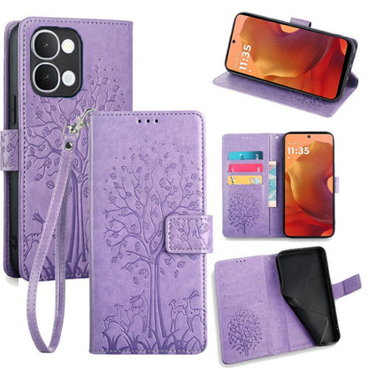 [FREE SHIPPING] BLOSSOM TREE FLIP CASE FOR VIVO Y31D/Y500i