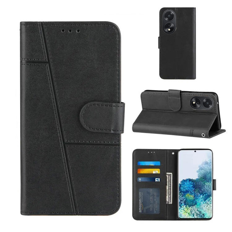 [FREE SHIPPING] BOOKLET LEATHER  CASE FOR OPPO A18