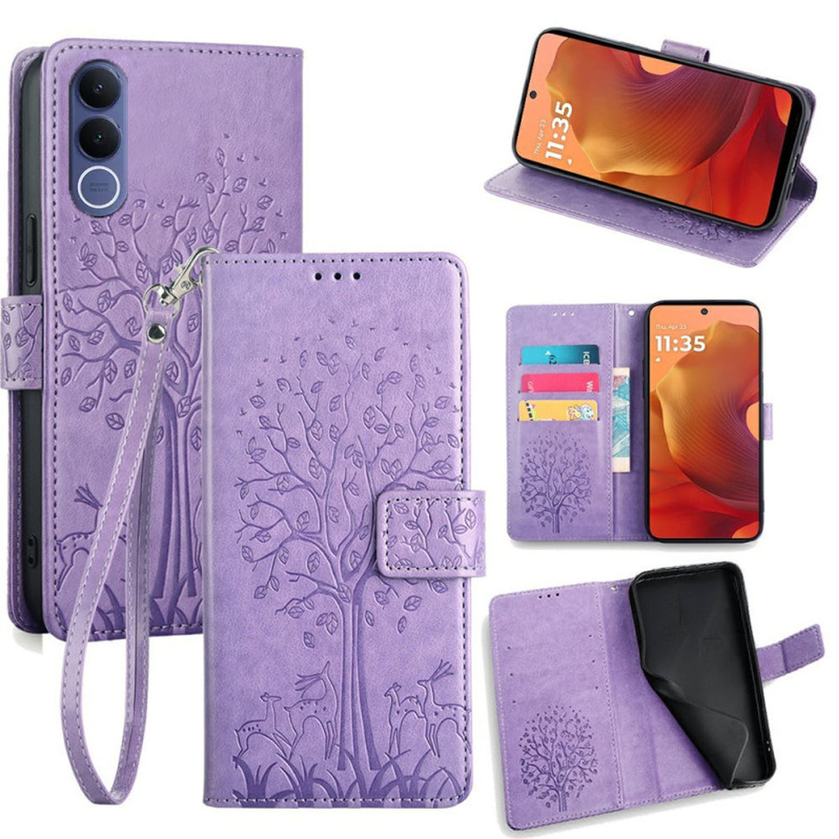 [FREE SHIPPING] BLOSSOM TREE FLIP CASE FOR VIVO V70FE