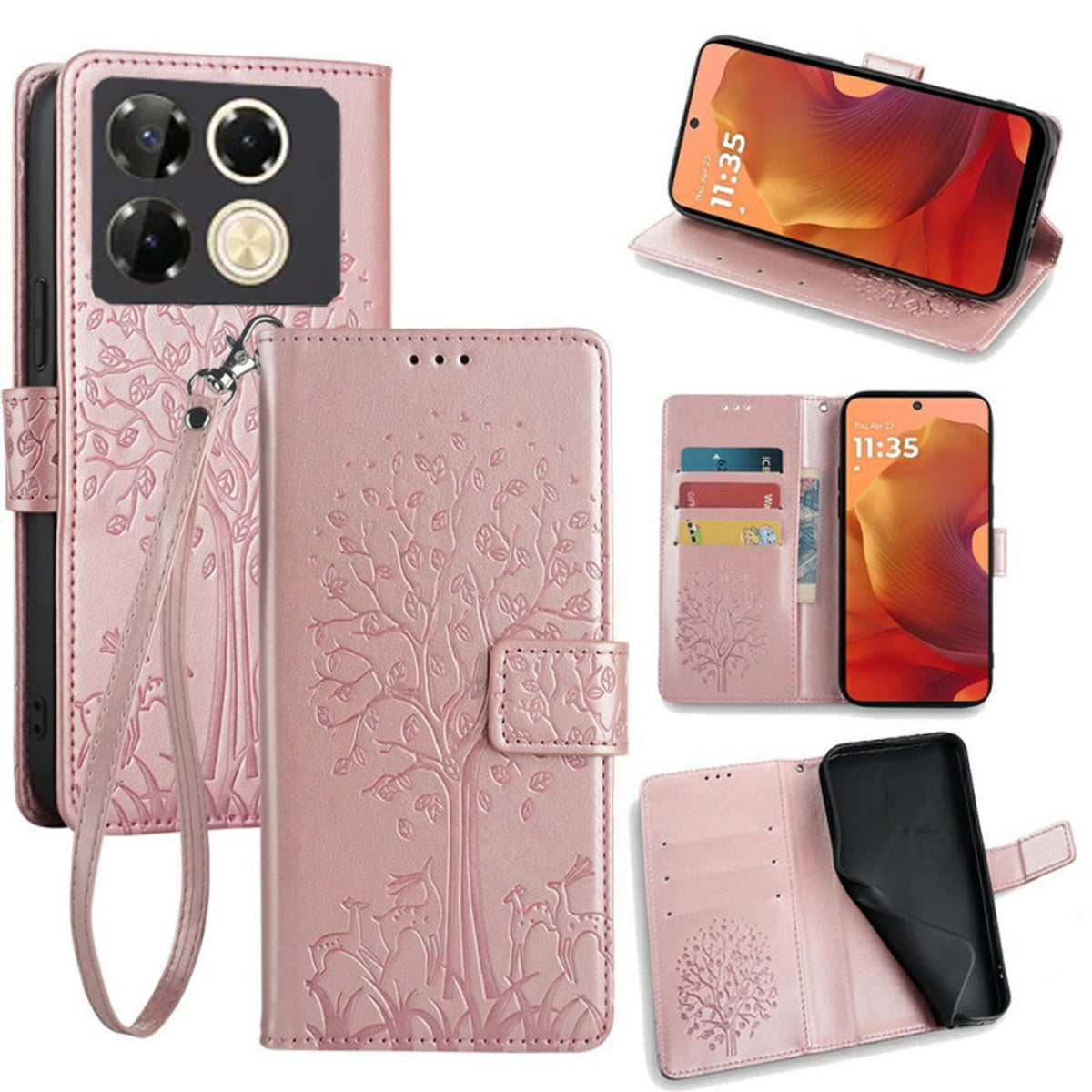[FREE SHIPPING] BLOSSOM TREE FLIP CASE FOR INFINIX NOTE 40 PRO