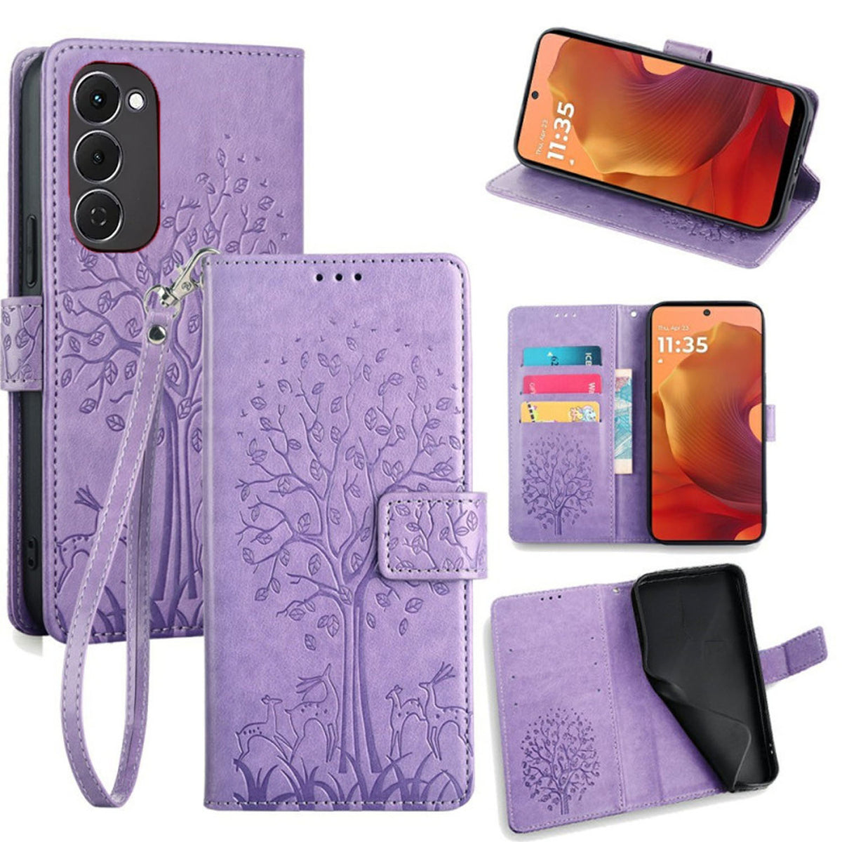[FREE SHIPPING] BLOSSOM TREE FLIP CASE FOR TECNO SPARK 40 PRO PLUS