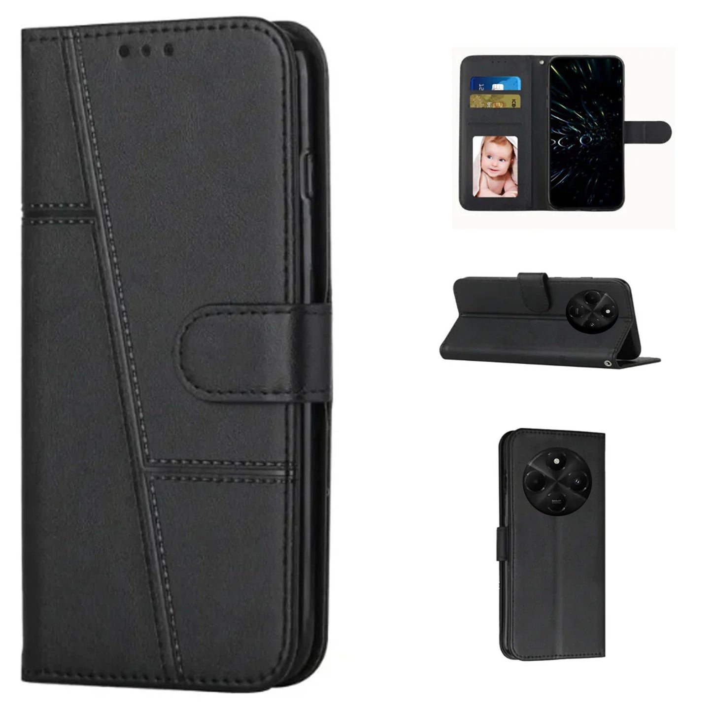 [FREE SHIPPING] BOOKLETLEATHER CASE FOR XIAOMI POCO C75