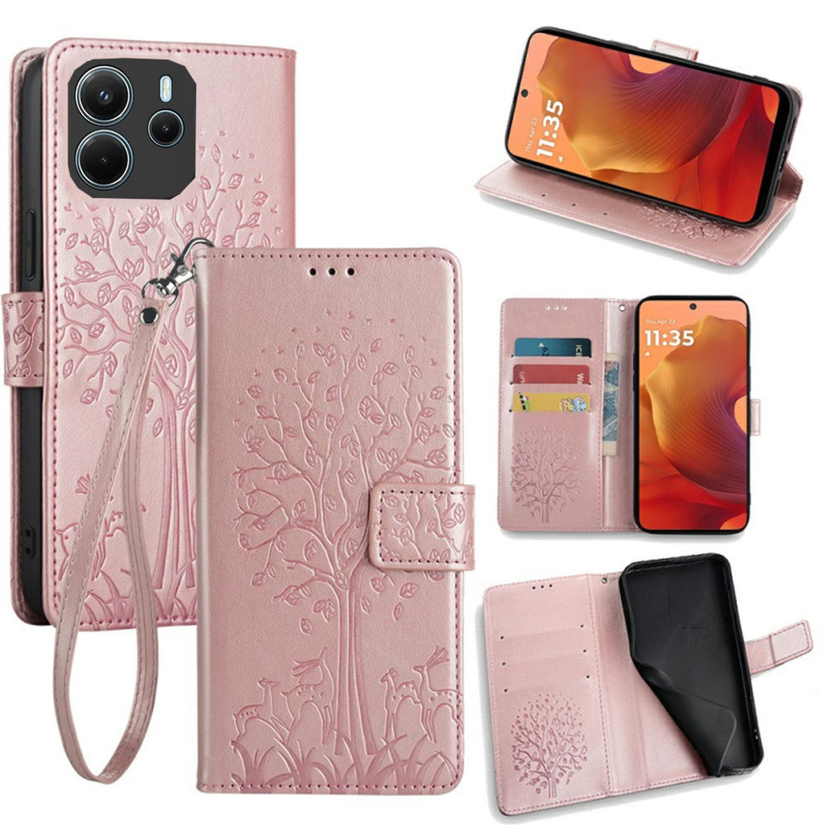 [FREE SHIPPING] BLOSSOM TREE FLIP CASE FOR REDMI NOTE 14
