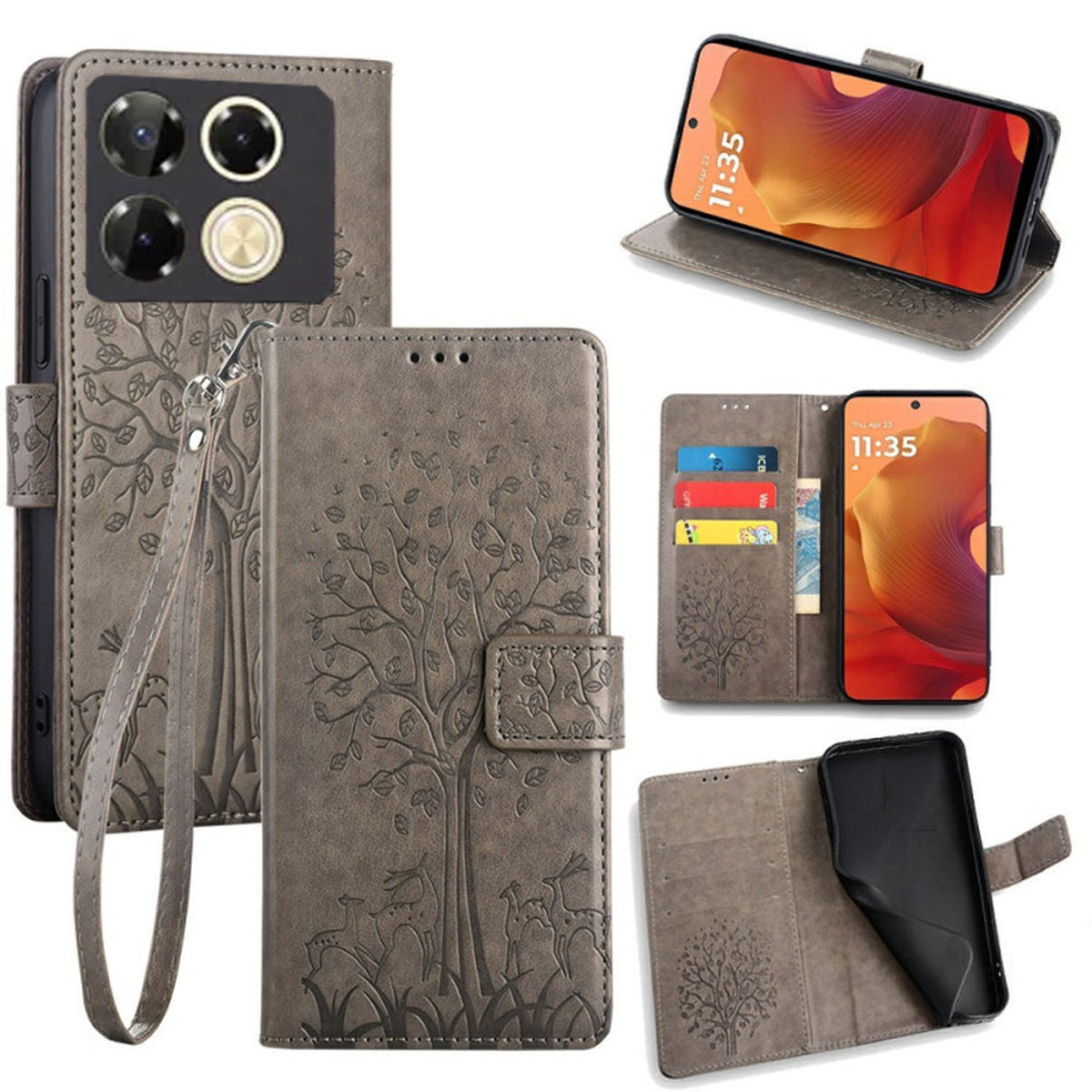 [FREE SHIPPING] BLOSSOM TREE FLIP CASE FOR INFINIX NOTE 40 PRO