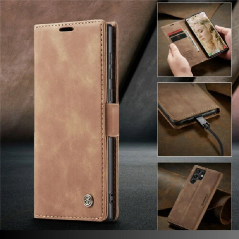 [FREE SHIPPING] CASEME FLIP LEATHER WALLET CASE FOR SAMSUNG S22 ULTRA