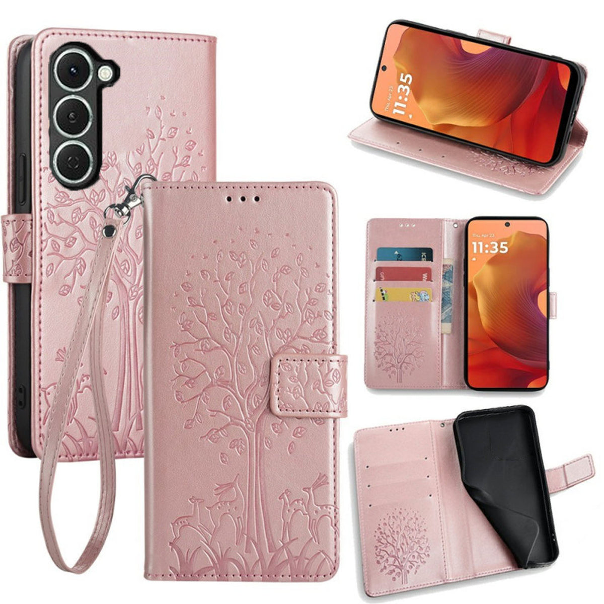 [FREE SHIPPING] BLOSSOM TREE FLIP CASE FOR TECNO SPARK 40 PRO