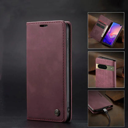 CASEME FLIP LEATHER CASE FOR GOOGLE PIXEL MODELS