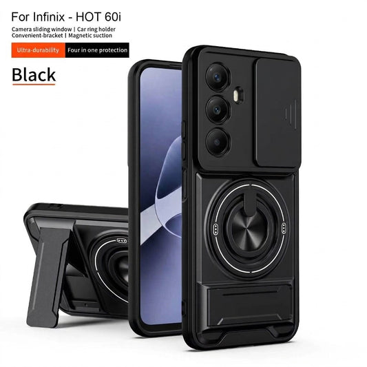 [FREE SHIPPING] CAMERA GUARD KICKSTAND CASE FOR INFINIX HOT 60/60i