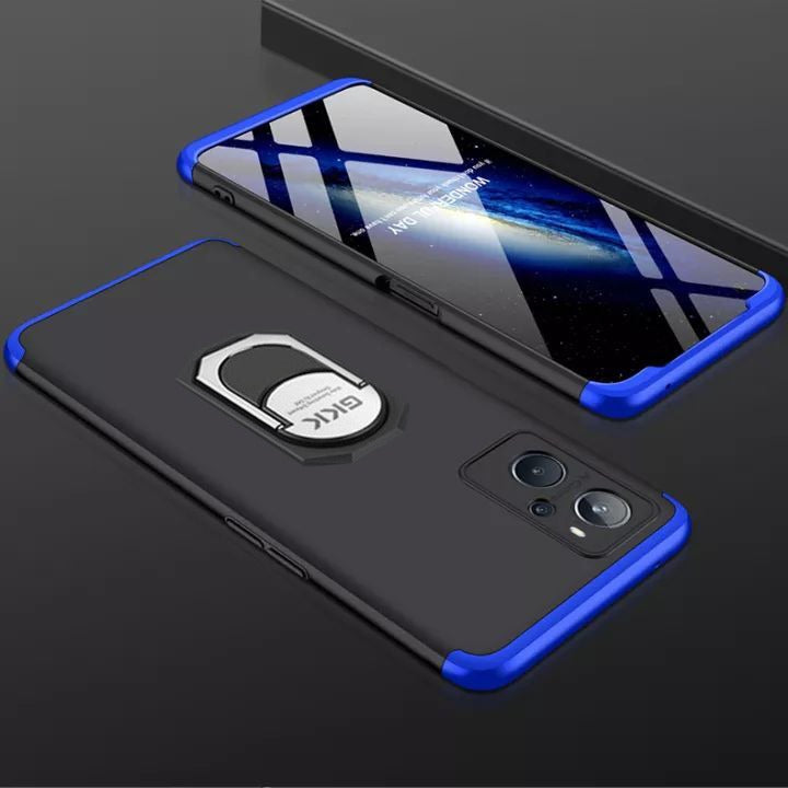 [ FREE SHIPPING] Oppo A96- Gkk Original Shock Proof Full Protection Cover 360 Case With Ring Holder