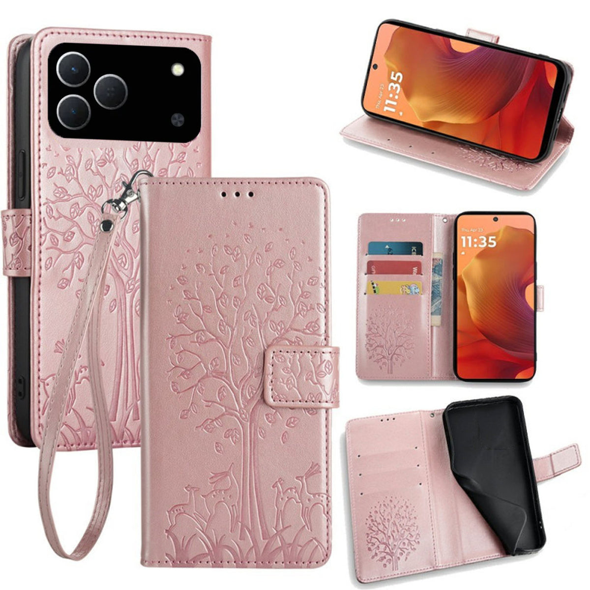 [FREE SHIPPING] BLOSSOM TREE FLIP CASE FOR TECNO SPARK 50