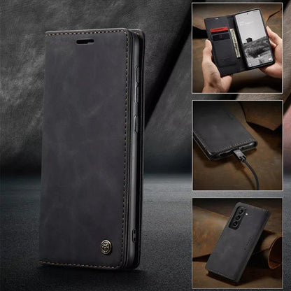 [FREE SHIPPING] CaseMe Retro Leather Flip Case For Samsung S21 Plus