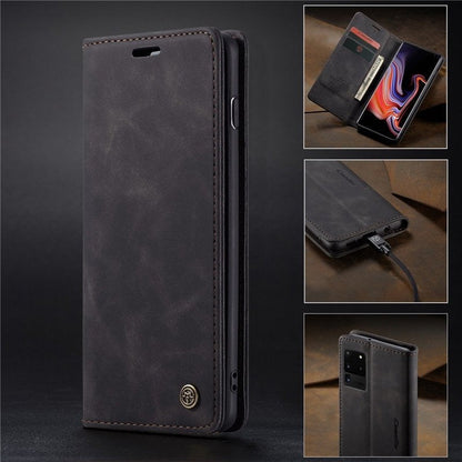 [FREE SHIPPING] CaseMe Retro Leather Case for Samsung S20 Ultra Book Style Flip Wallet Magnetic Cover Card Slots Case for Samsung S20 Ultra