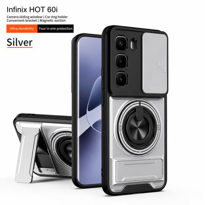 (Free Shipping ) Camera Guard Kickstand Case for Infinix Hot 60