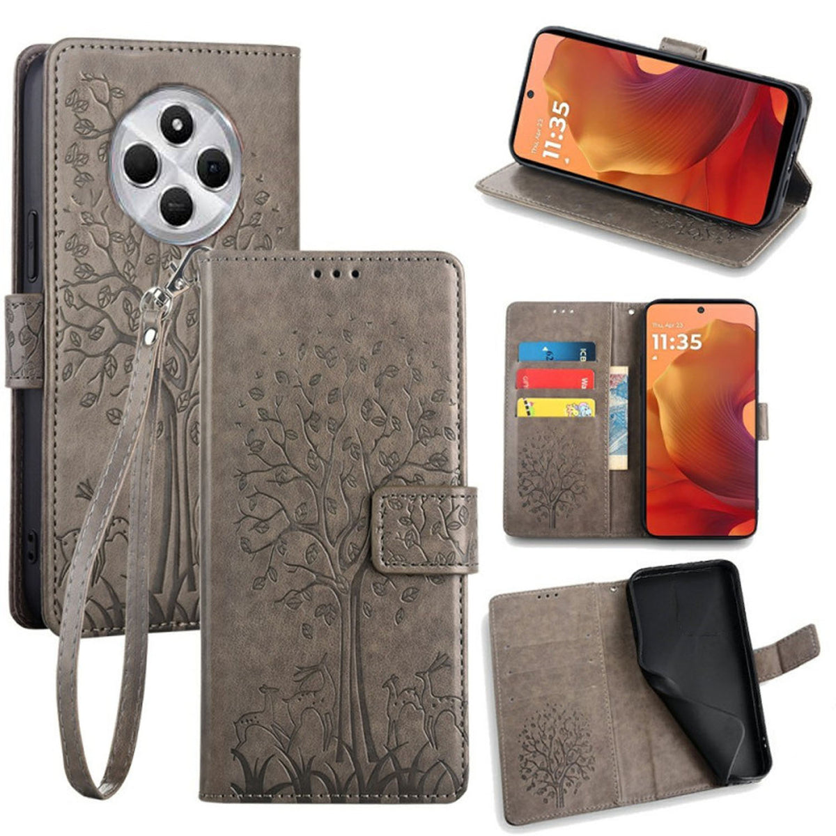 [FREE SHIPPING] BLOSSOM TREE FLIP CASE FOR REDMI 14C/POCO C75
