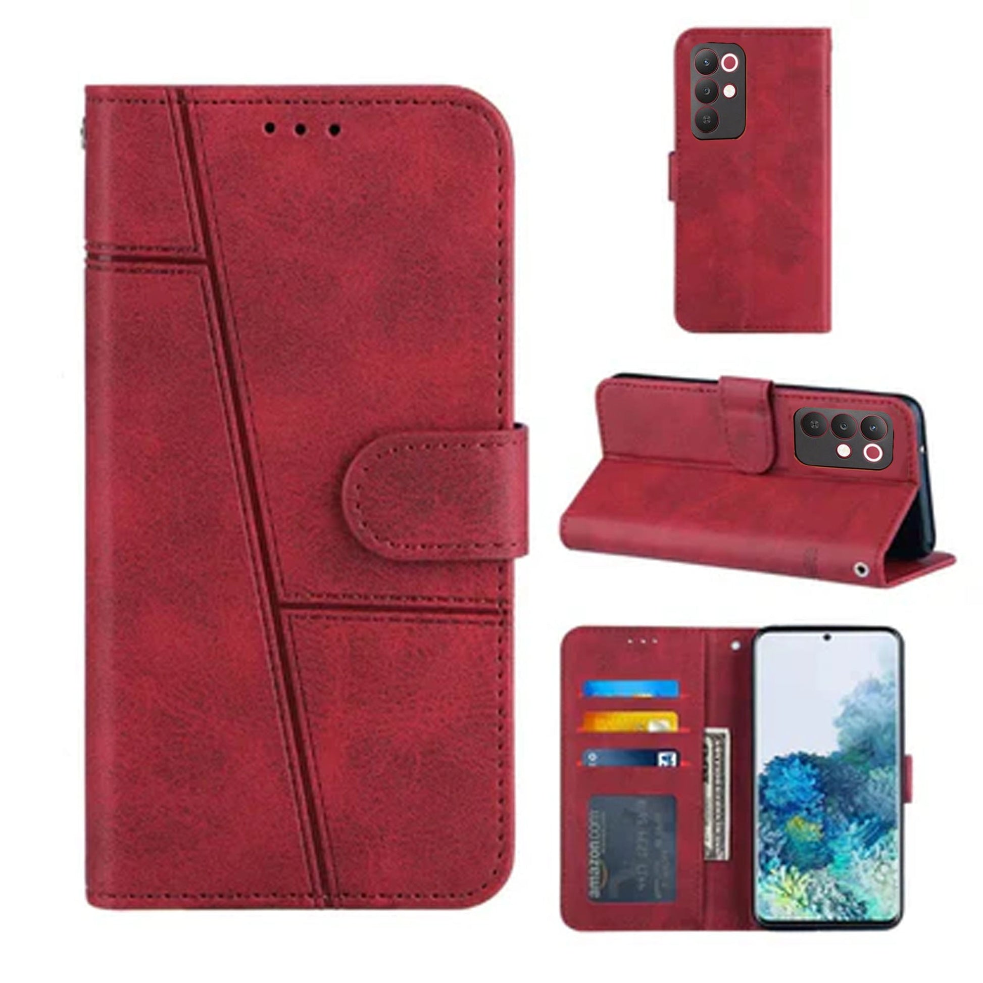 [FREE SHIPPING] BOOKLET LEATHER CASE FOR REALME C85 PRO