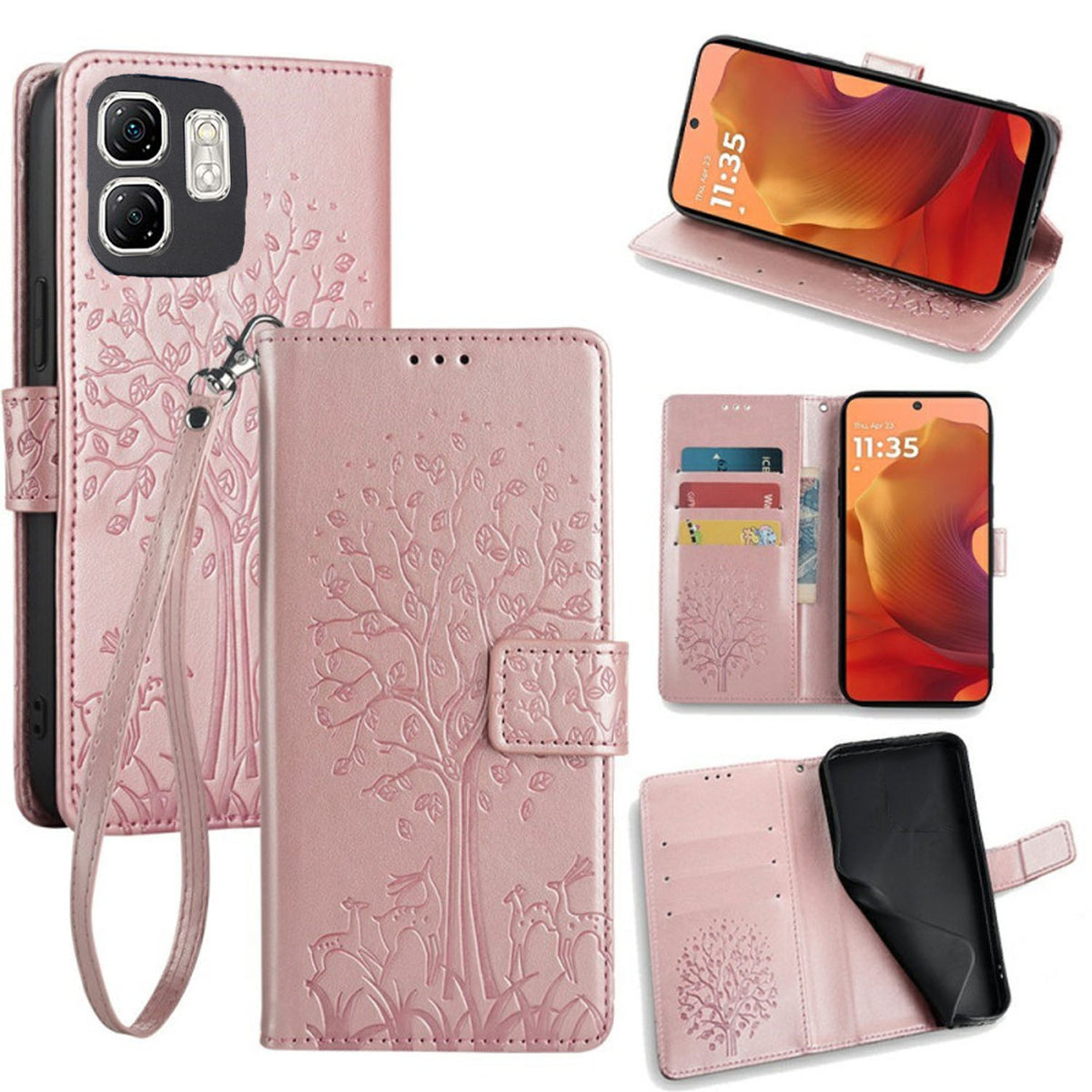 [FREE SHIPPING] BLOSSOM TREE FLIP CASE FOR INFINIX HOT 50i/SMART 9