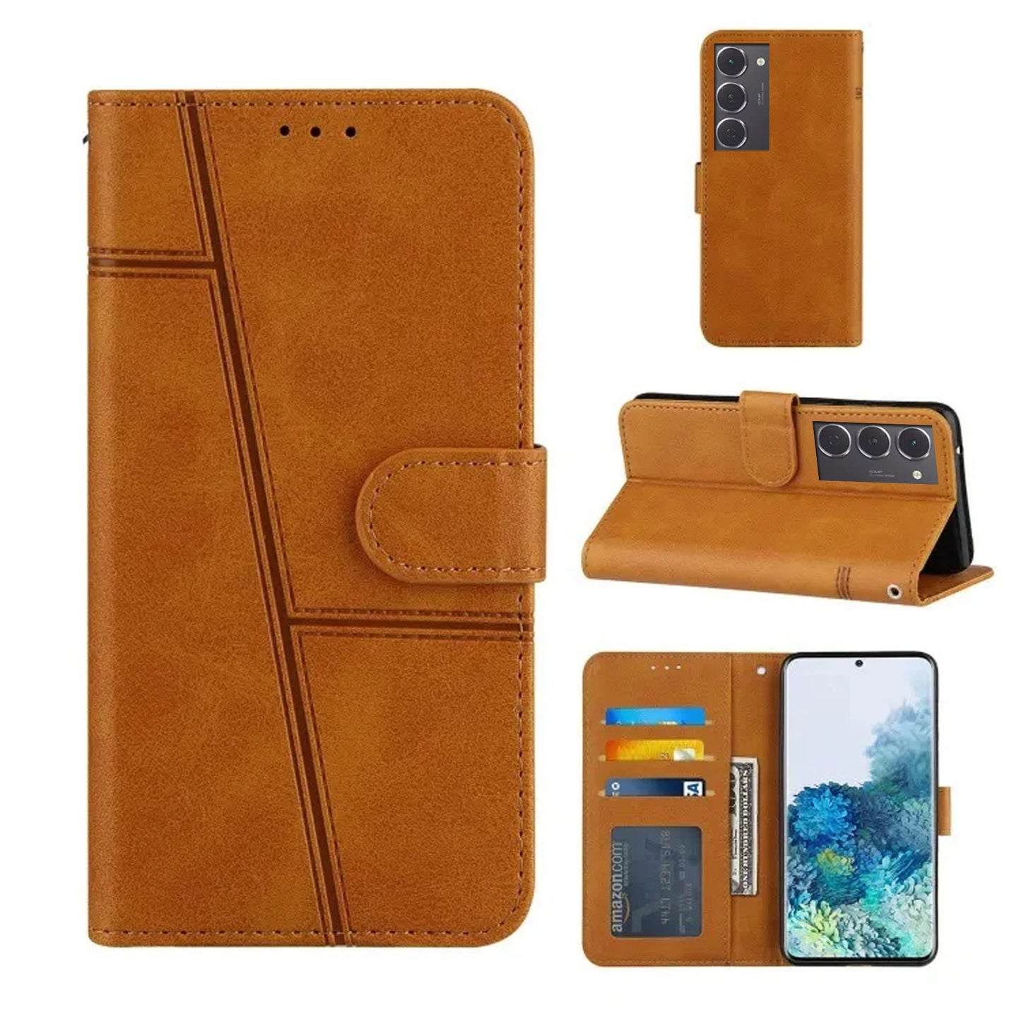[FREE SHIPPING] BOOKLET LEATHER CASE FOR TECNO SPARK 40 PRO