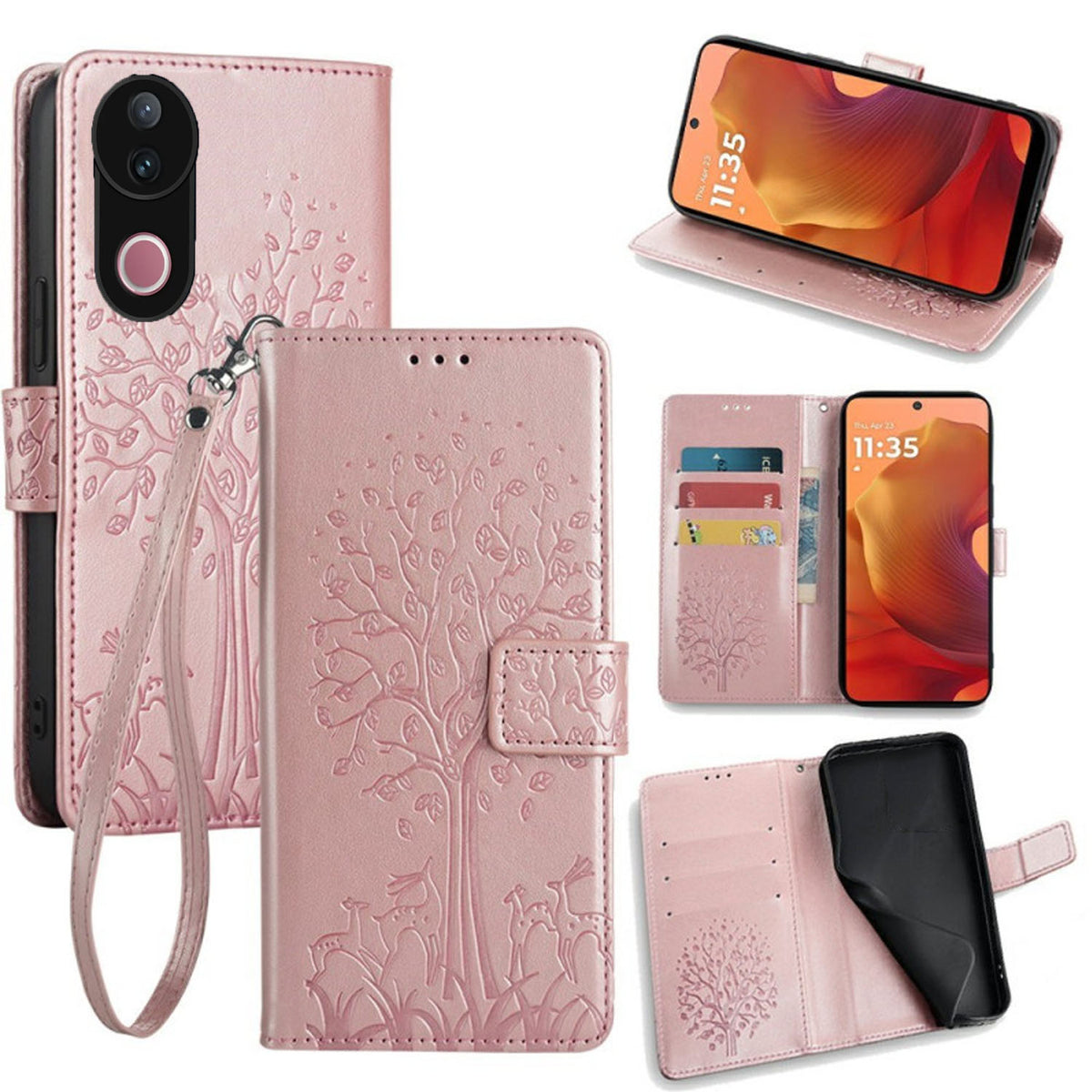 [FREE SHIPPING] BLOSSOM TREE FLIP CASE FOR VIVO V50/V50e
