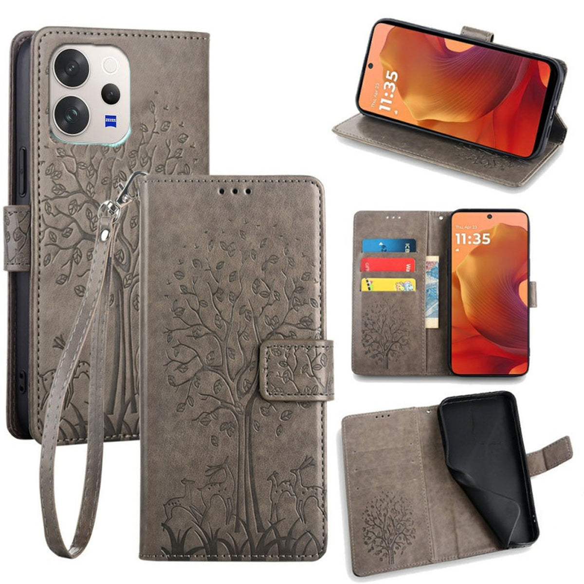 [FREE SHIPPING] BLOSSOM TREE FLIP CASE FOR VIVO V70