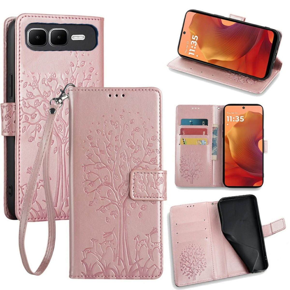 [FREE SHIPPING] BLOSSOM TREE FLIP CASE FOR INFINIX SMART 10 PLUS